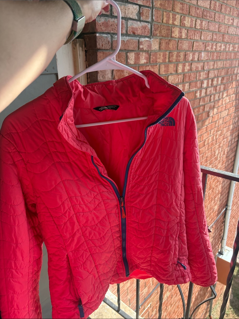 The North Face Women's Bright Red Quilted Puffer Jacket